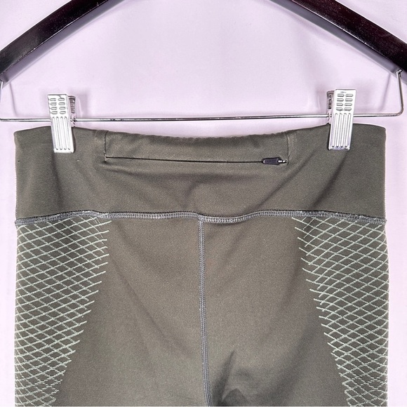 Nike Zonal Strength 3/4 Compression Training Tights Olive Green M Running Gym - Picture 13 of 15